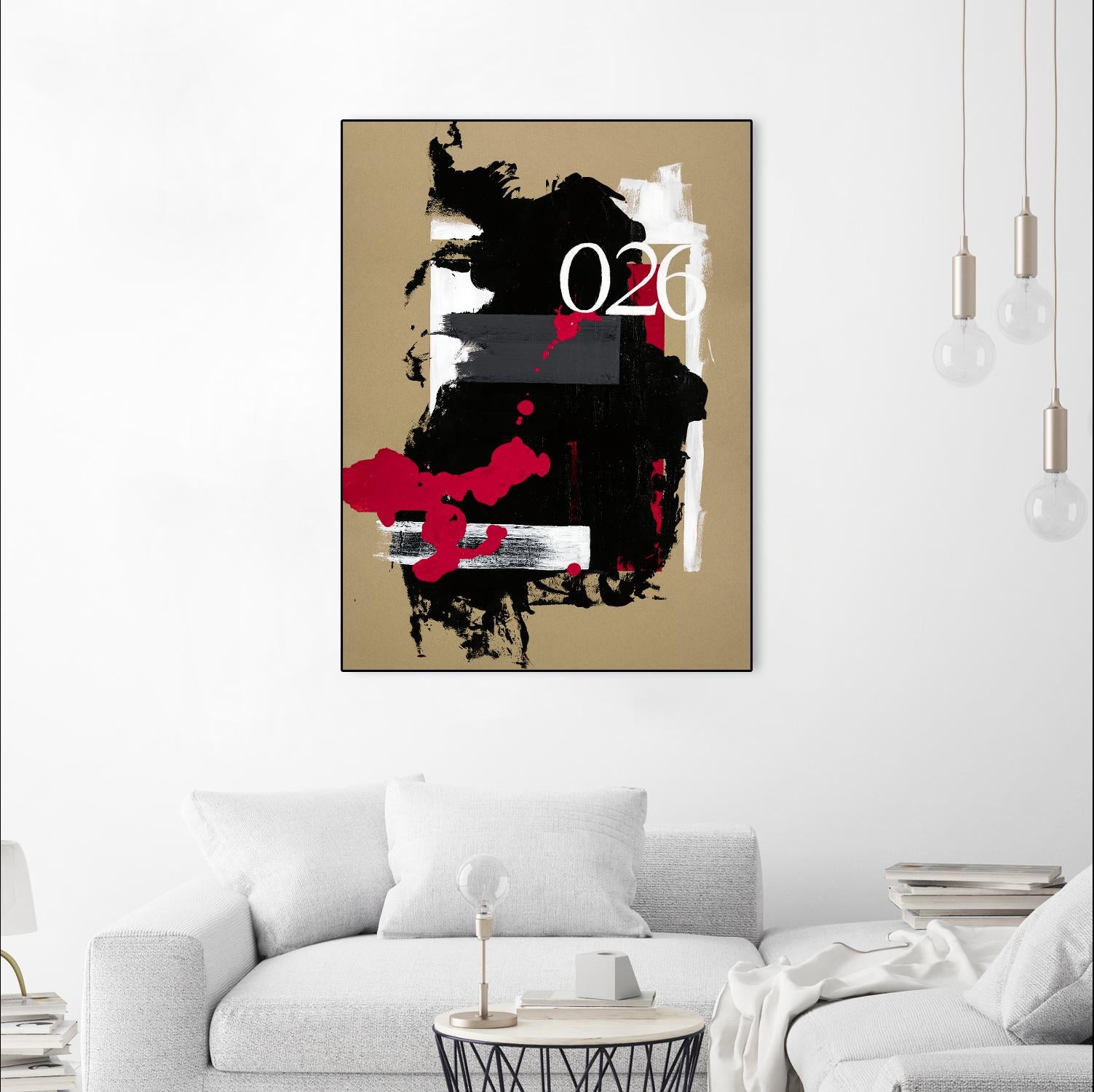 Zero Series No. 026 by Emma Jones on GIANT ART - red abstract