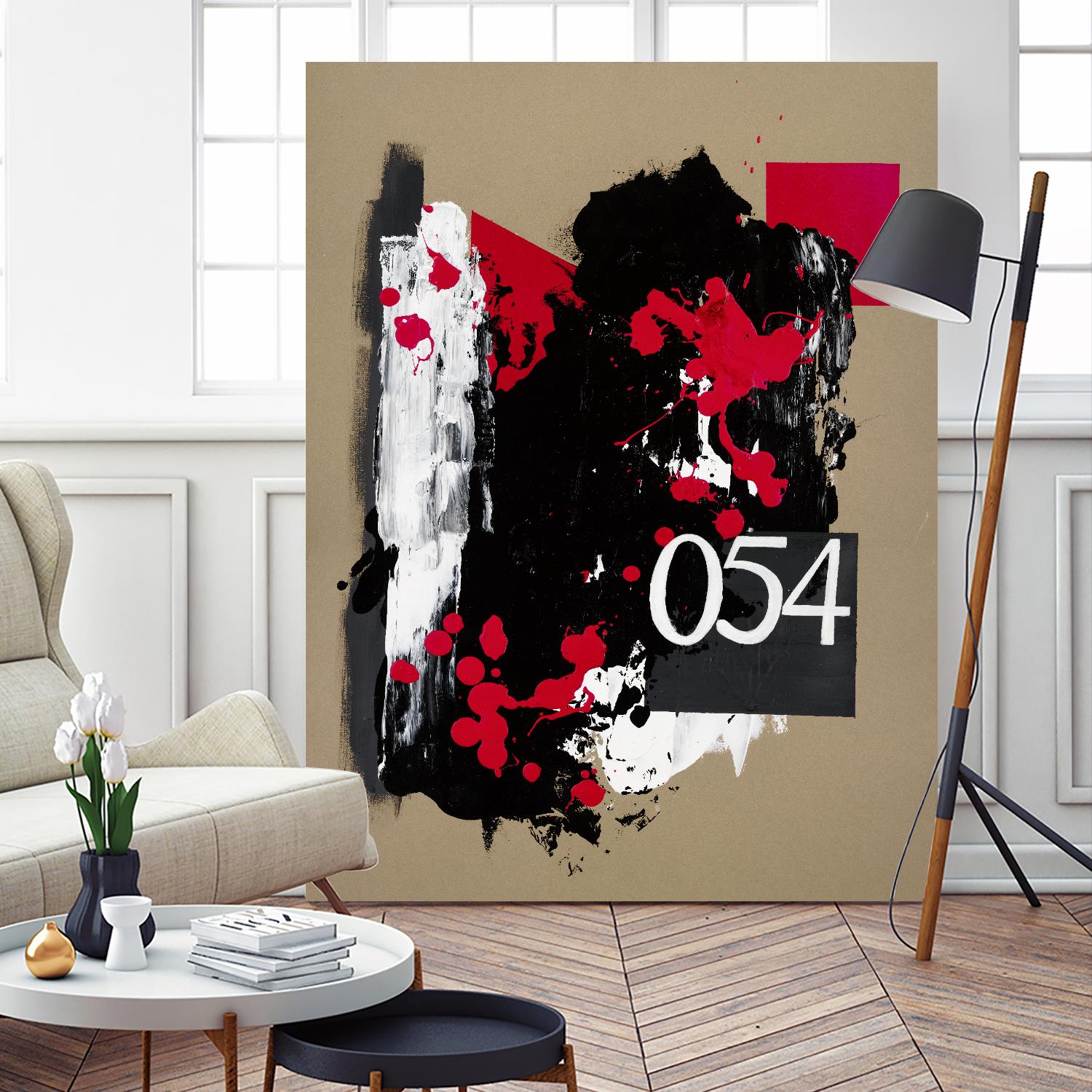 Zero Series No. 054 by Emma Jones on GIANT ART - red abstract