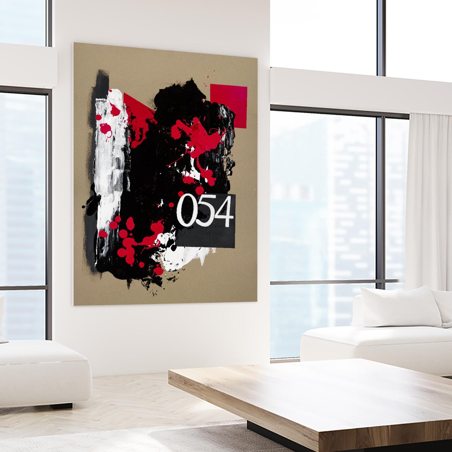 Zero Series No. 054 by Emma Jones on GIANT ART - red abstract