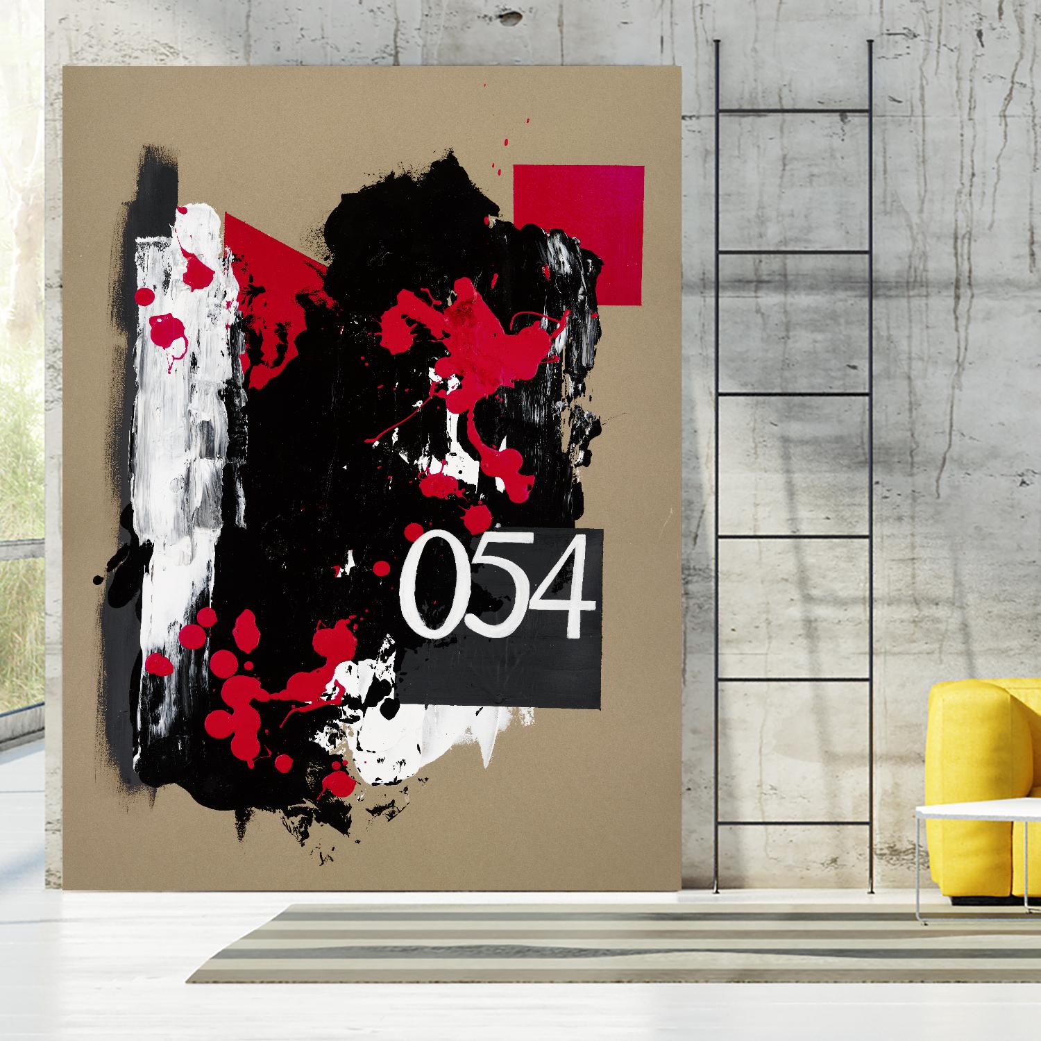 Zero Series No. 054 by Emma Jones on GIANT ART - red abstract