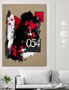 Zero Series No. 054 by Emma Jones on GIANT ART - red abstract