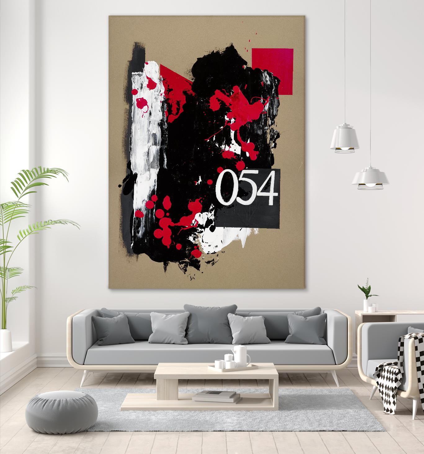 Zero Series No. 054 by Emma Jones on GIANT ART - red abstract