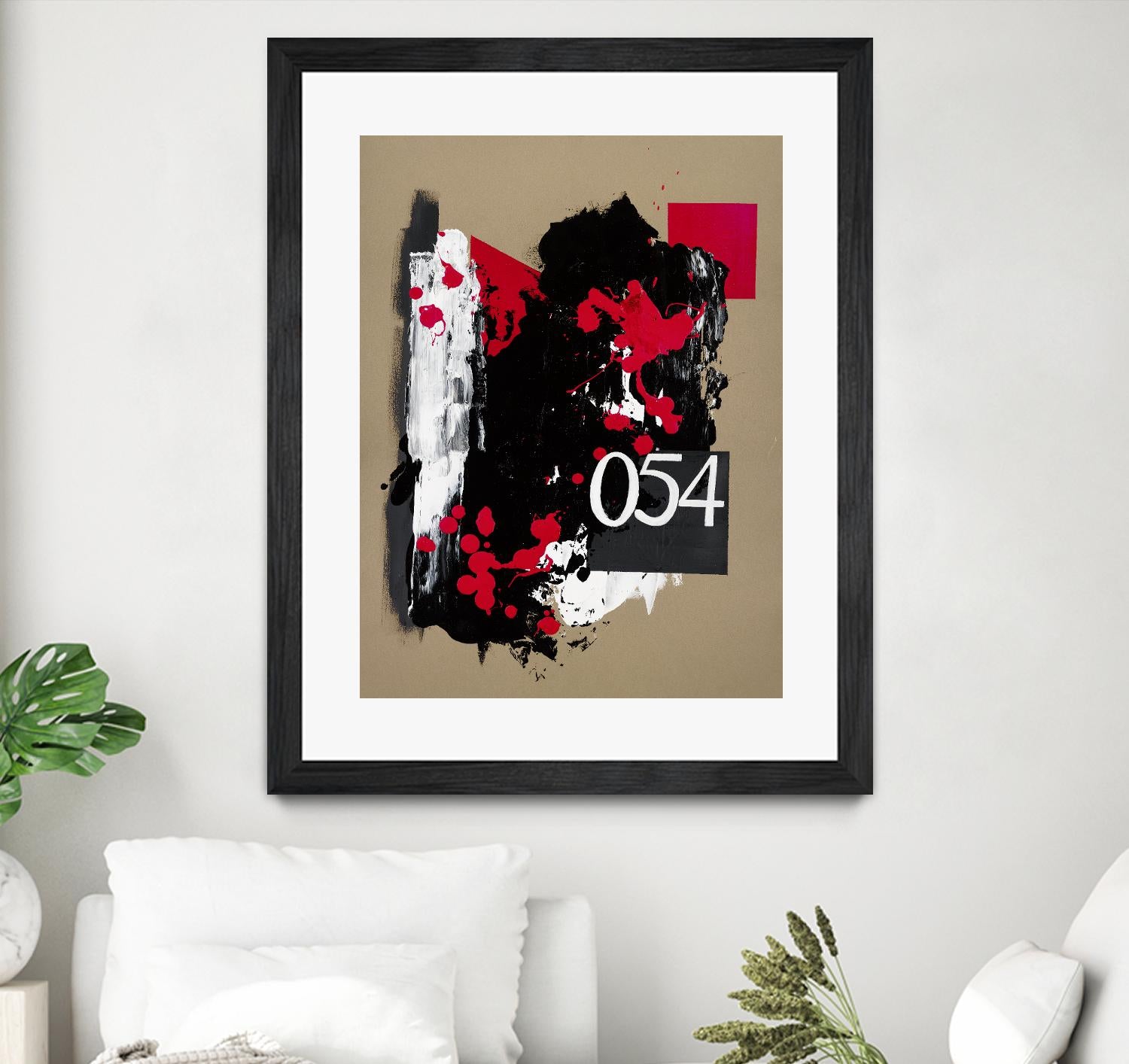 Zero Series No. 054 by Emma Jones on GIANT ART - red abstract