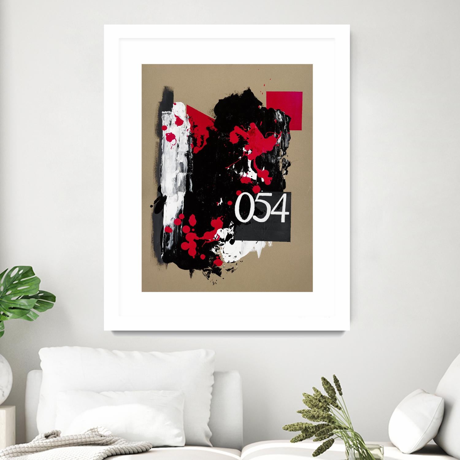 Zero Series No. 054 by Emma Jones on GIANT ART - red abstract