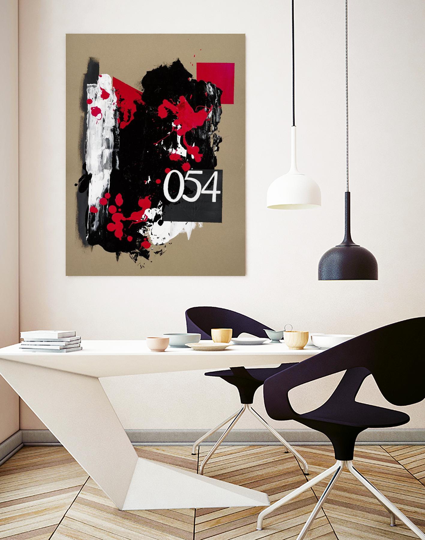 Zero Series No. 054 by Emma Jones on GIANT ART - red abstract