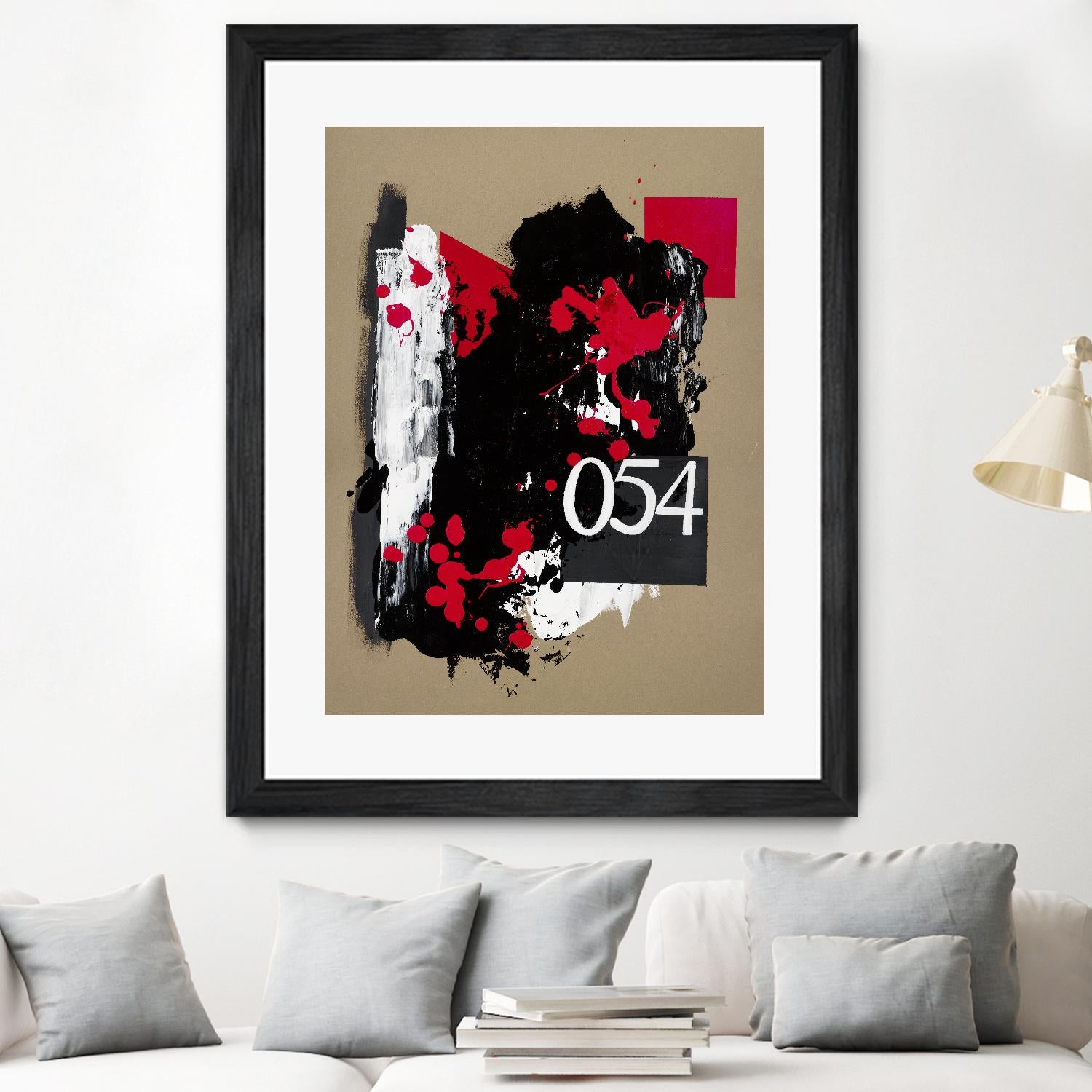 Zero Series No. 054 by Emma Jones on GIANT ART - red abstract