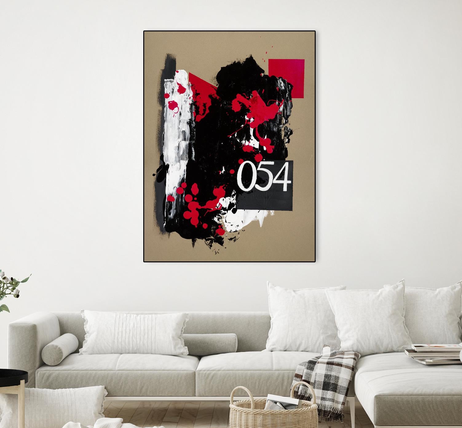 Zero Series No. 054 by Emma Jones on GIANT ART - red abstract