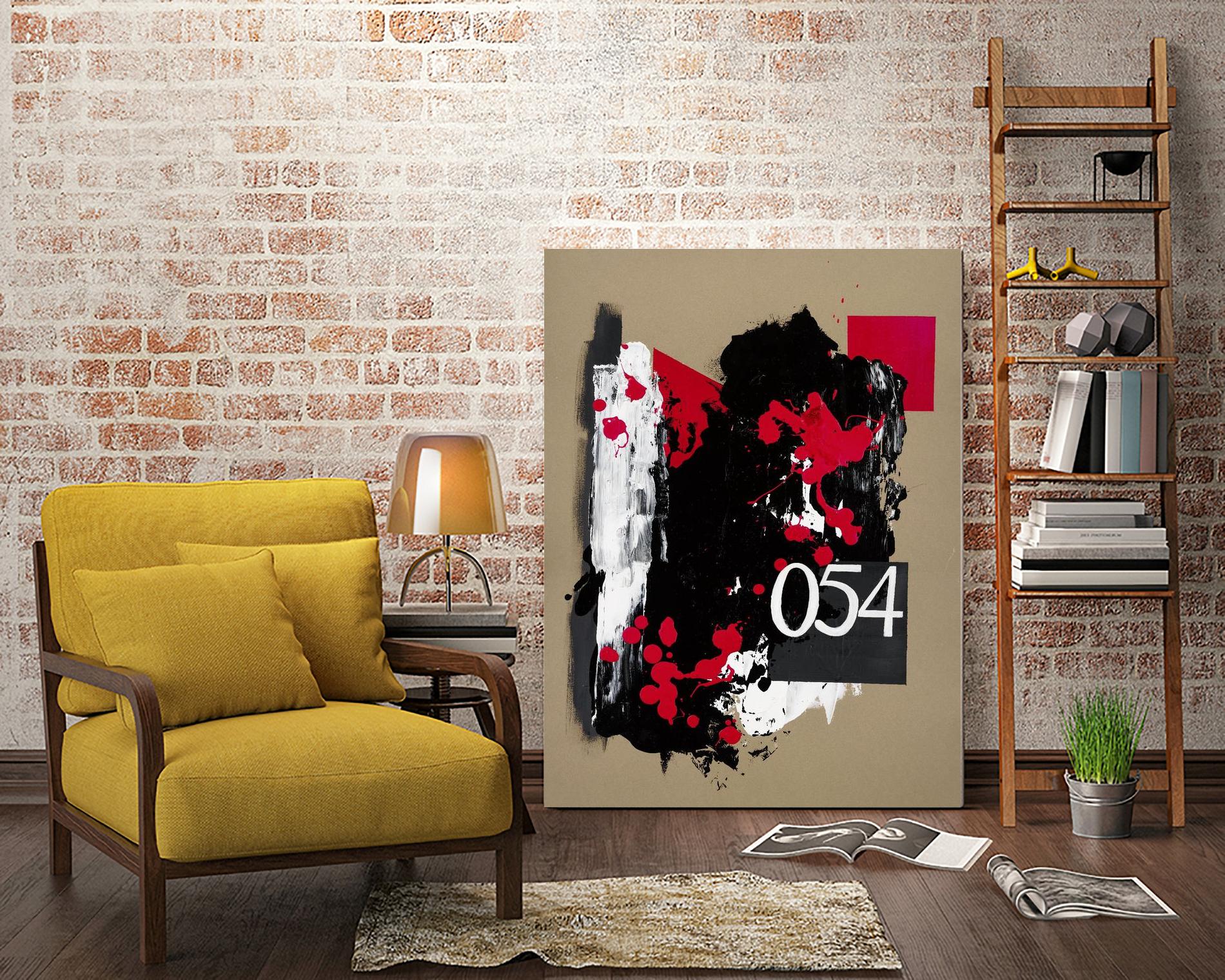 Zero Series No. 054 by Emma Jones on GIANT ART - red abstract