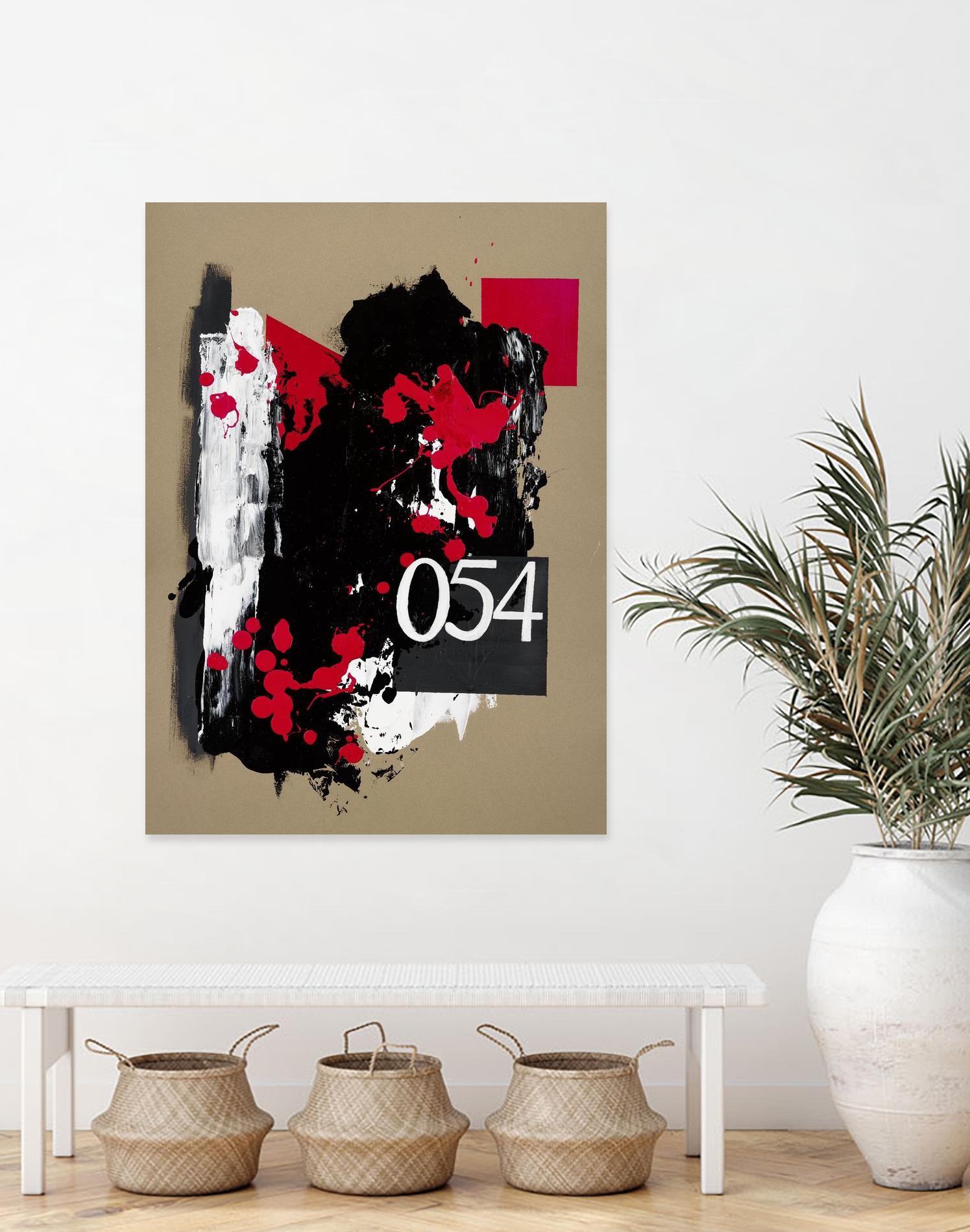 Zero Series No. 054 by Emma Jones on GIANT ART - red abstract