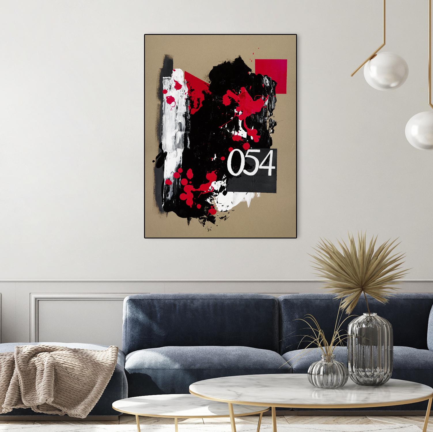 Zero Series No. 054 by Emma Jones on GIANT ART - red abstract