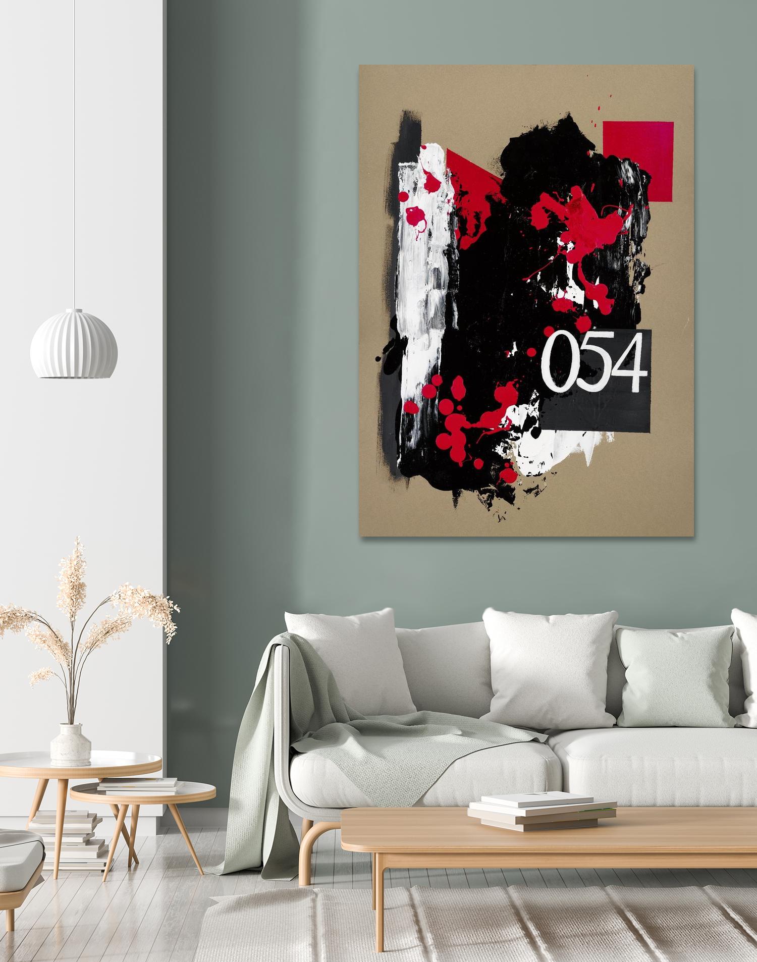 Zero Series No. 054 by Emma Jones on GIANT ART - red abstract