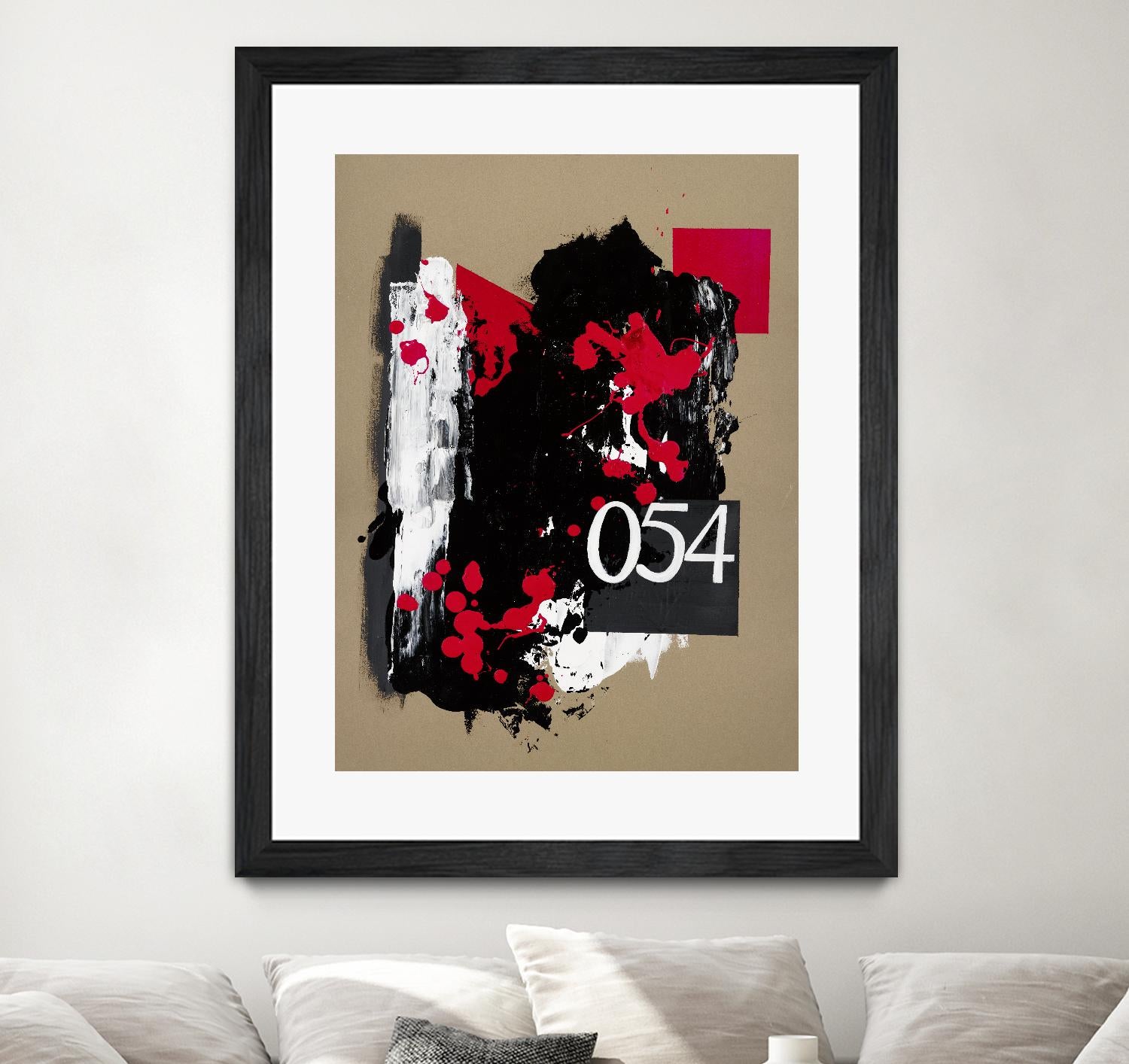 Zero Series No. 054 by Emma Jones on GIANT ART - red abstract