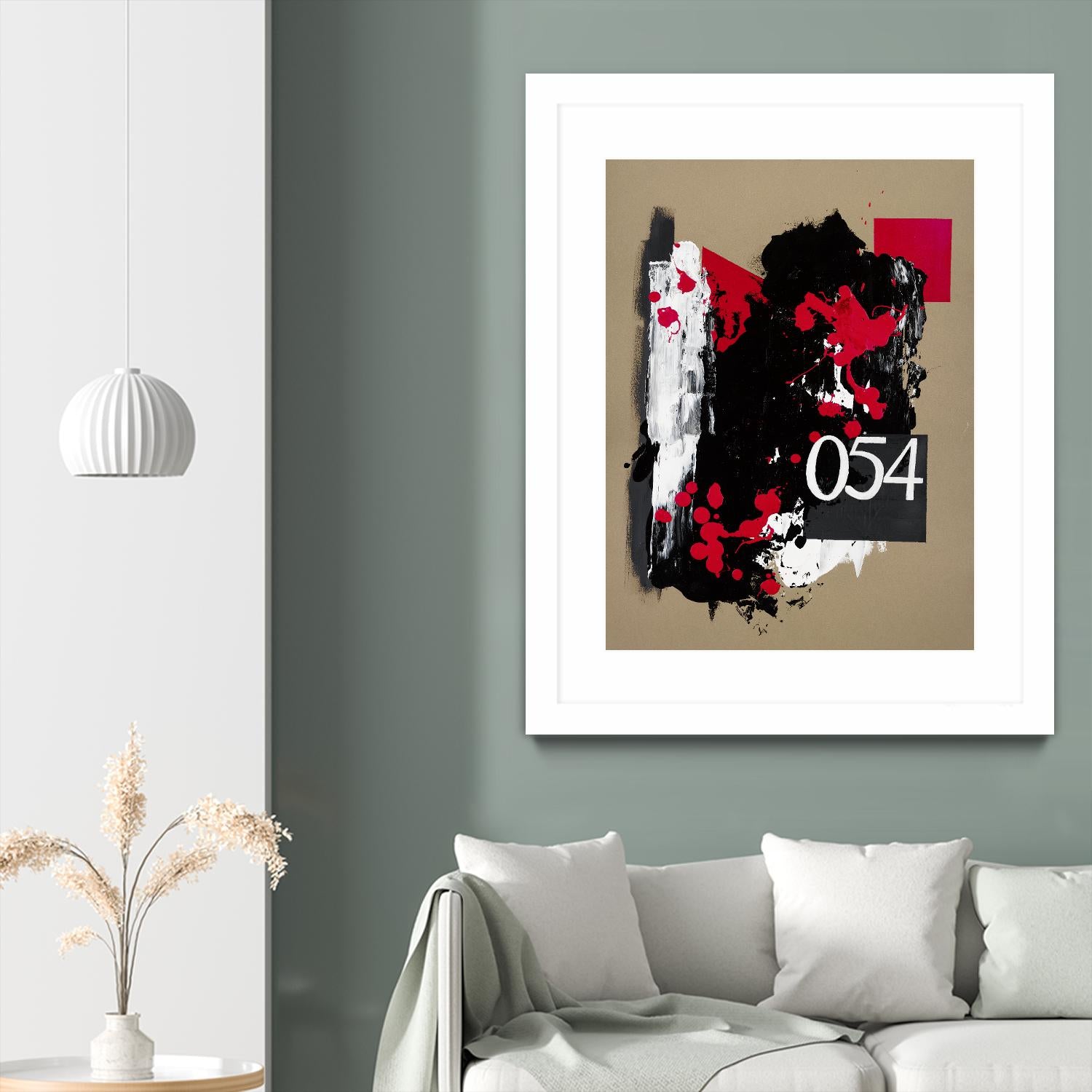 Zero Series No. 054 by Emma Jones on GIANT ART - red abstract