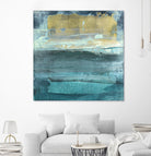 Indigo Evening 1 by Maeve Harris on GIANT ART - green abstract