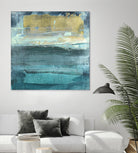 Indigo Evening 1 by Maeve Harris on GIANT ART - green abstract