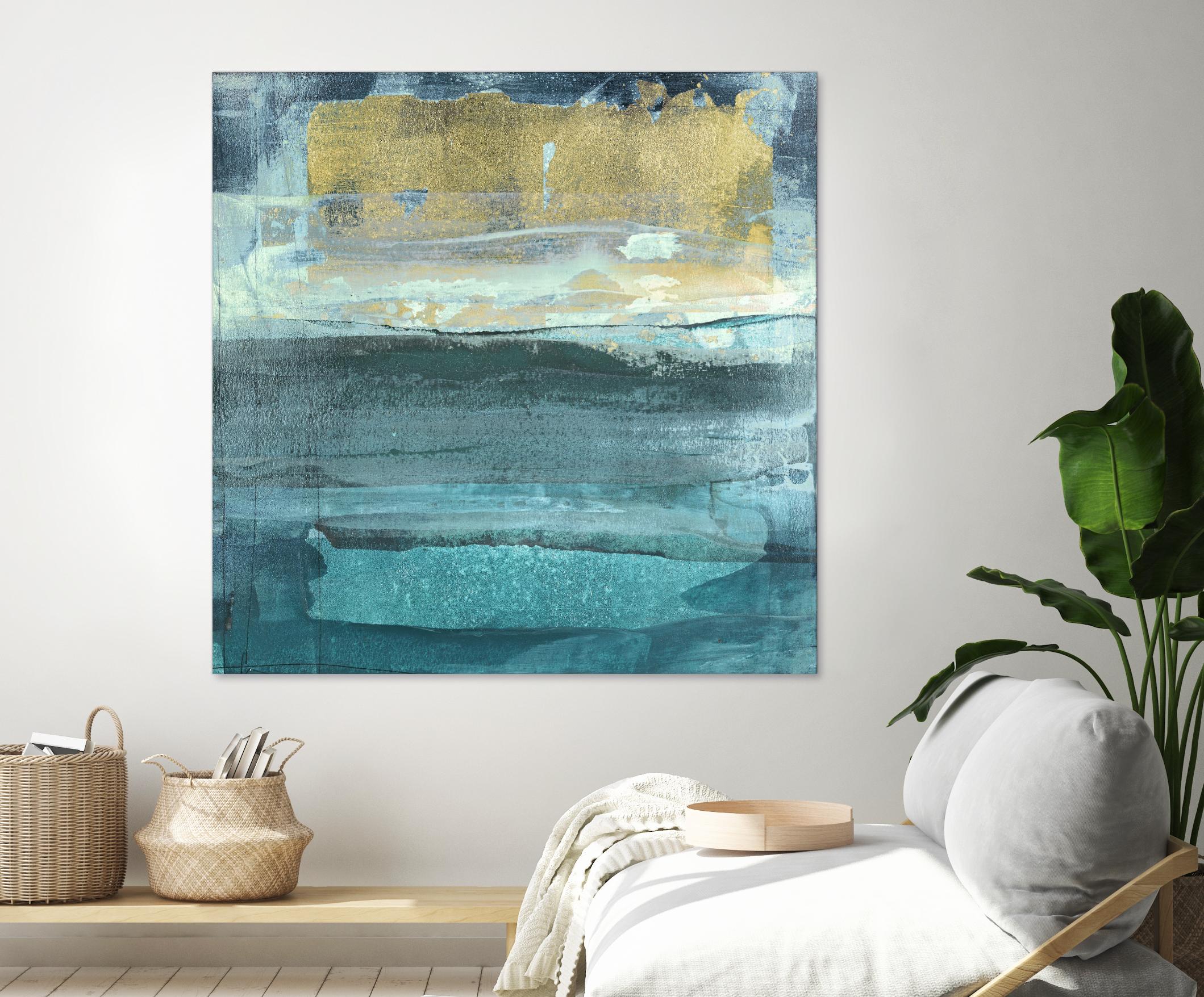 Indigo Evening 1 by Maeve Harris on GIANT ART - green abstract