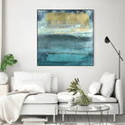 Indigo Evening 1 by Maeve Harris on GIANT ART - green abstract