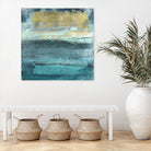 Indigo Evening 1 by Maeve Harris on GIANT ART - green abstract