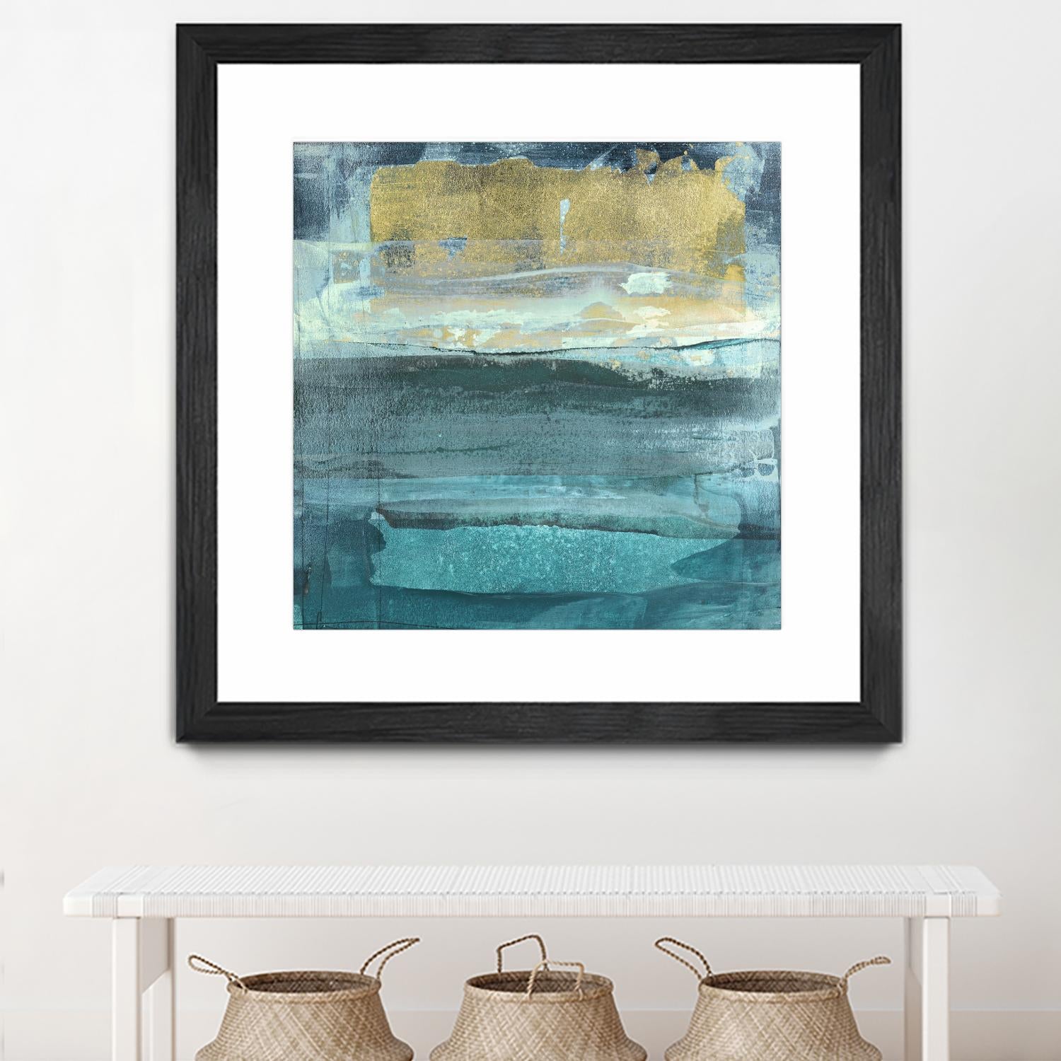 Indigo Evening 1 by Maeve Harris on GIANT ART - green abstract