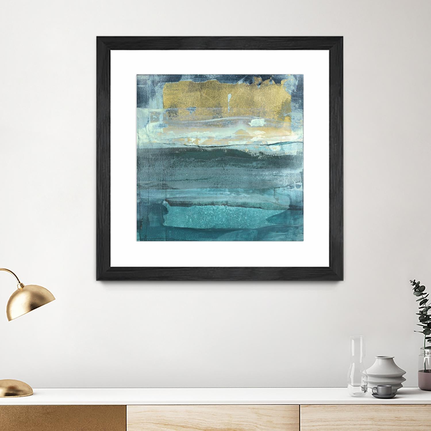 Indigo Evening 1 by Maeve Harris on GIANT ART - green abstract