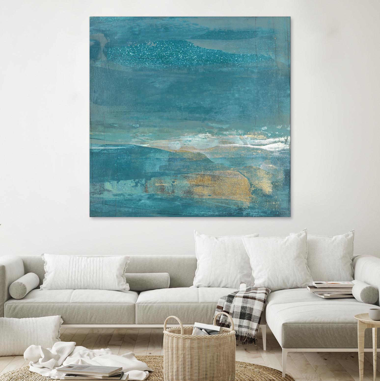 Indigo Evening 2 by Maeve Harris on GIANT ART - gold abstract