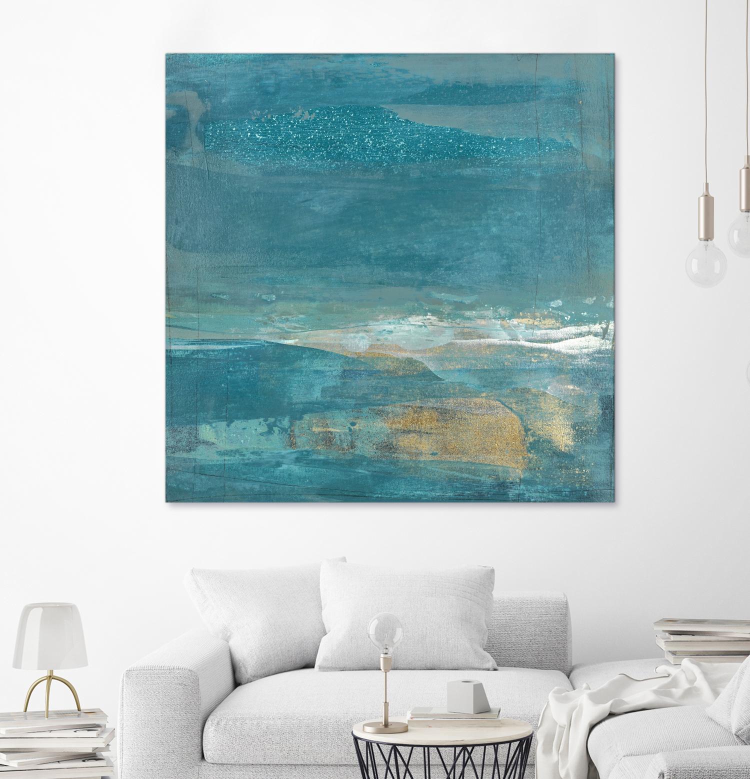 Indigo Evening 2 by Maeve Harris on GIANT ART - gold abstract