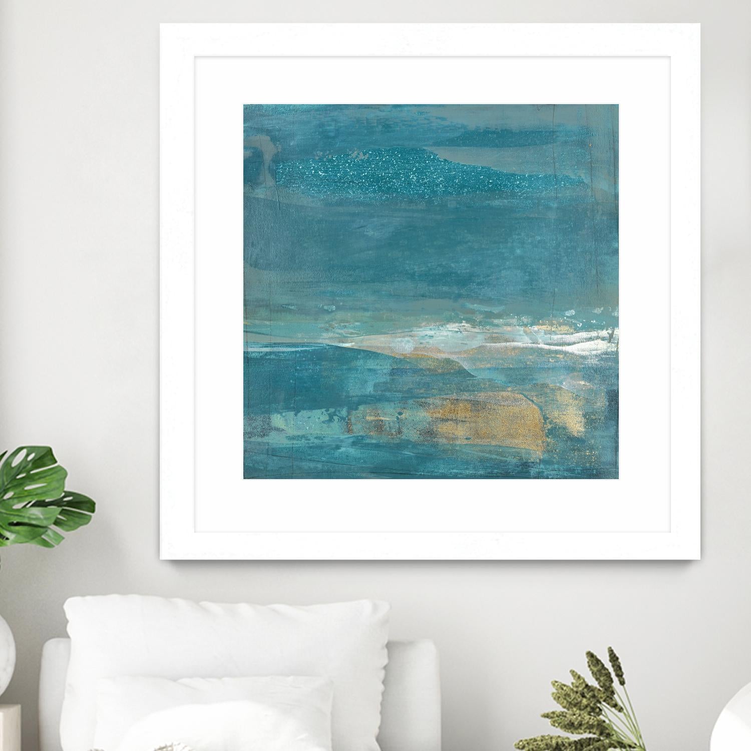 Indigo Evening 2 by Maeve Harris on GIANT ART - gold abstract