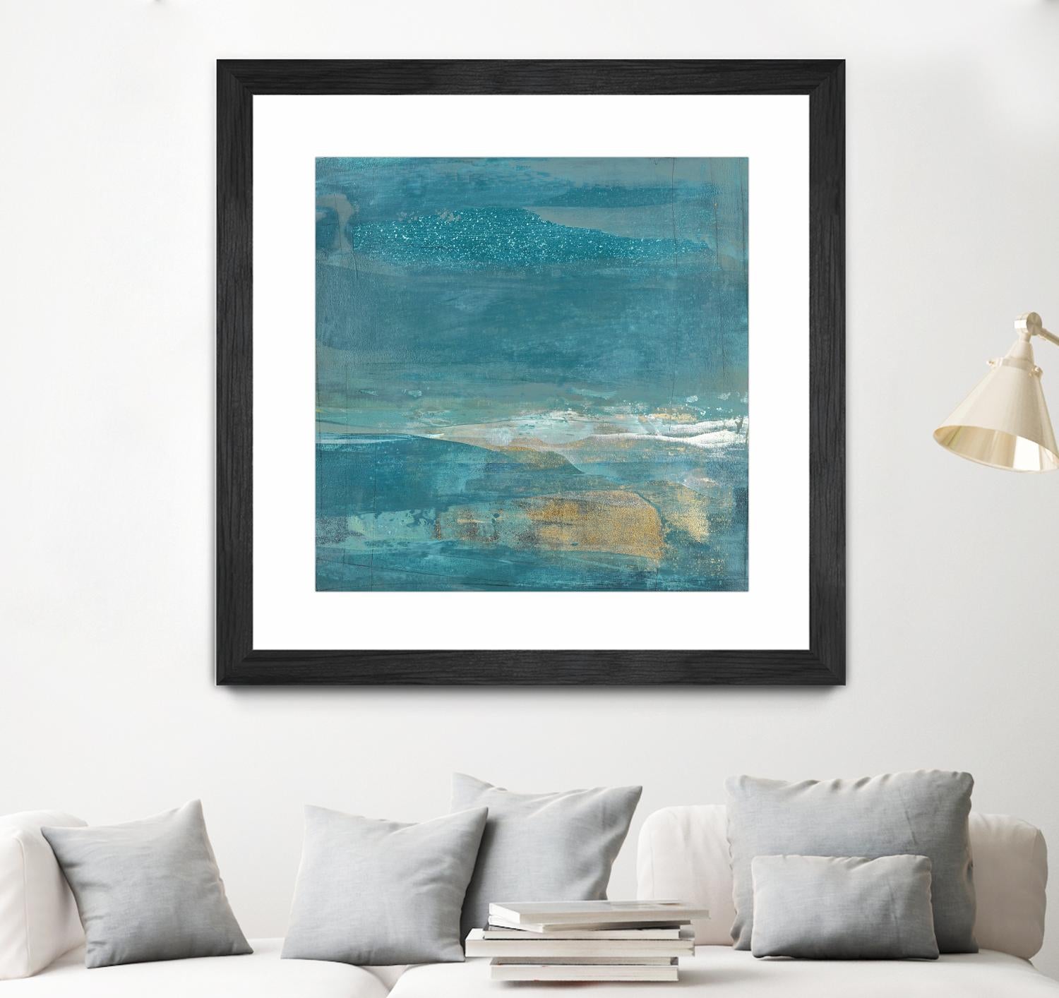 Indigo Evening 2 by Maeve Harris on GIANT ART - gold abstract