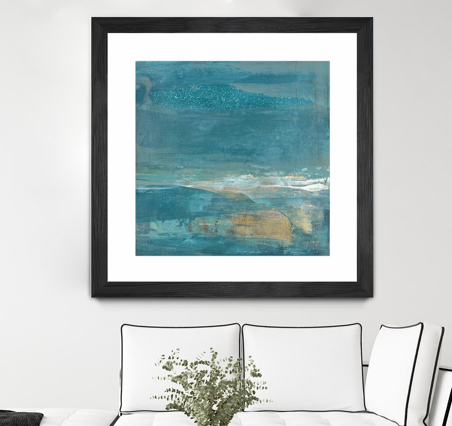 Indigo Evening 2 by Maeve Harris on GIANT ART - gold abstract