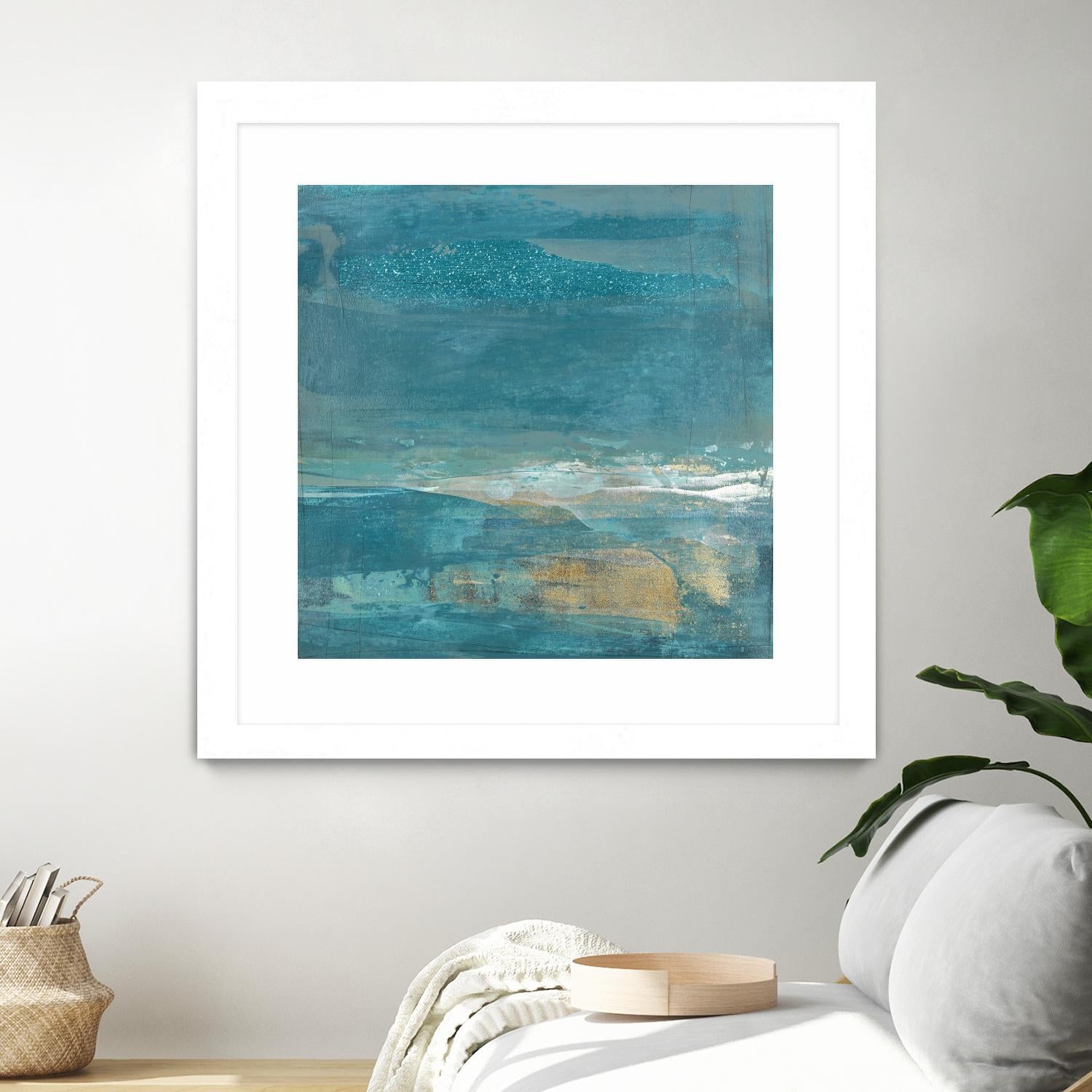 Indigo Evening 2 by Maeve Harris on GIANT ART - gold abstract