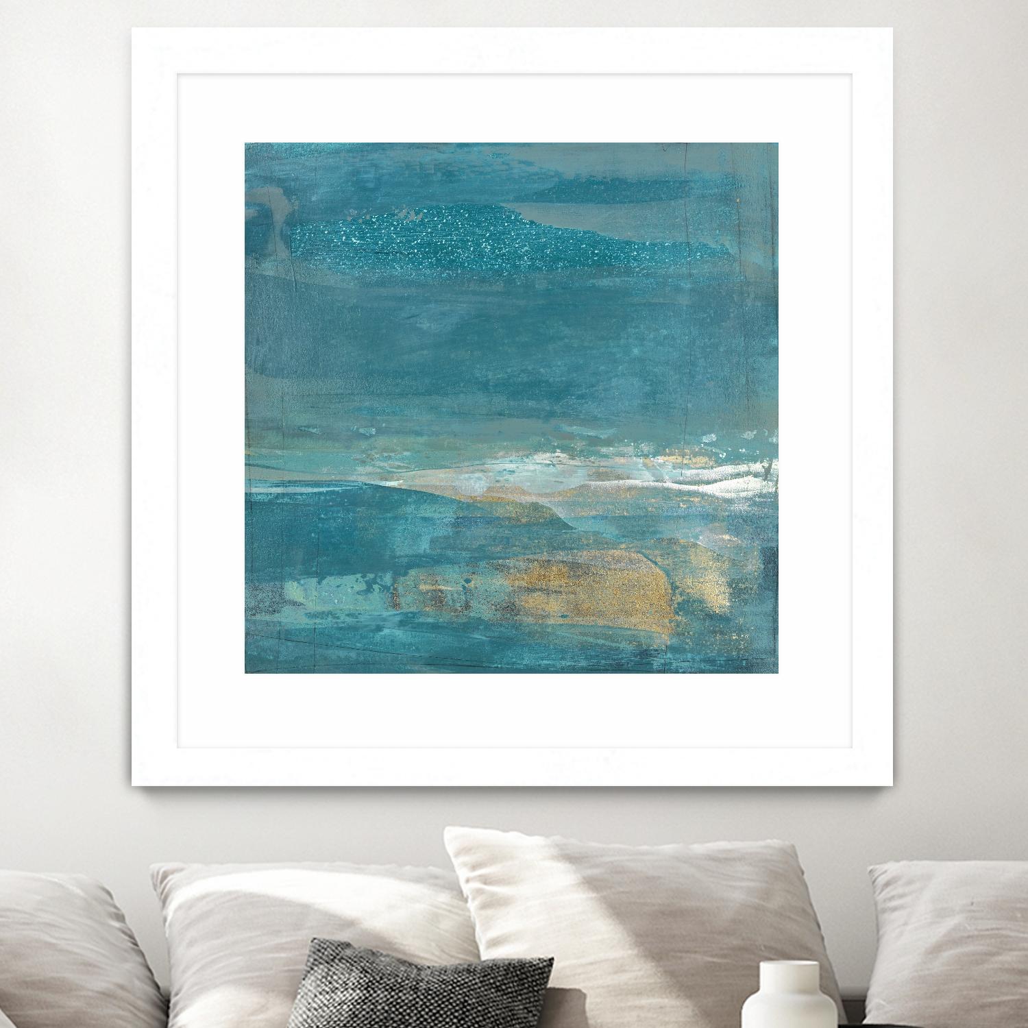 Indigo Evening 2 by Maeve Harris on GIANT ART - gold abstract