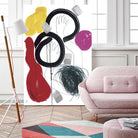 Jeux de Corps V by Helene Crecent on GIANT ART - red abstract