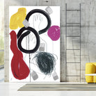 Jeux de Corps V by Helene Crecent on GIANT ART - red abstract