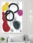 Jeux de Corps V by Helene Crecent on GIANT ART - red abstract