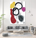 Jeux de Corps V by Helene Crecent on GIANT ART - red abstract