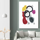 Jeux de Corps V by Helene Crecent on GIANT ART - red abstract