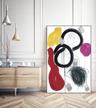 Jeux de Corps V by Helene Crecent on GIANT ART - red abstract