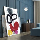 Jeux de Corps VI by Helene Crecent on GIANT ART - red abstract