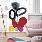 Jeux de Corps VI by Helene Crecent on GIANT ART - red abstract