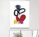 Jeux de Corps VI by Helene Crecent on GIANT ART - red abstract