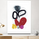 Jeux de Corps VI by Helene Crecent on GIANT ART - red abstract