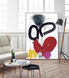 Jeux de Corps VI by Helene Crecent on GIANT ART - red abstract