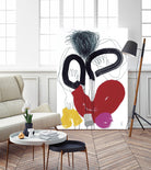 Jeux de Corps VI by Helene Crecent on GIANT ART - red abstract