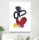 Jeux de Corps VI by Helene Crecent on GIANT ART - red abstract