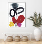 Jeux de Corps VI by Helene Crecent on GIANT ART - red abstract