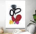 Jeux de Corps VI by Helene Crecent on GIANT ART - red abstract