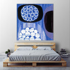 New Beginning I by Mary Calkins on GIANT ART - purple abstract