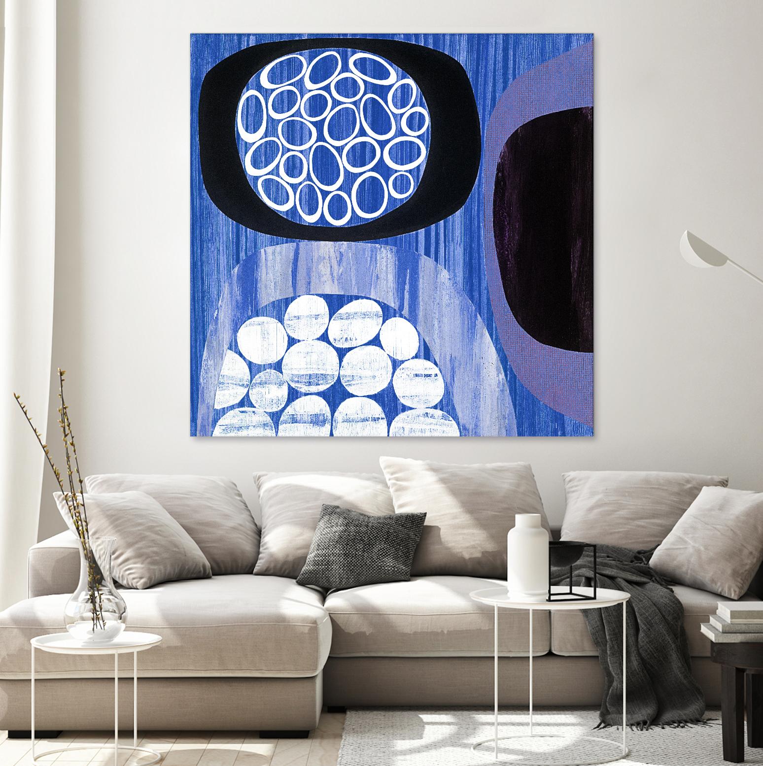 New Beginning I by Mary Calkins on GIANT ART - purple abstract