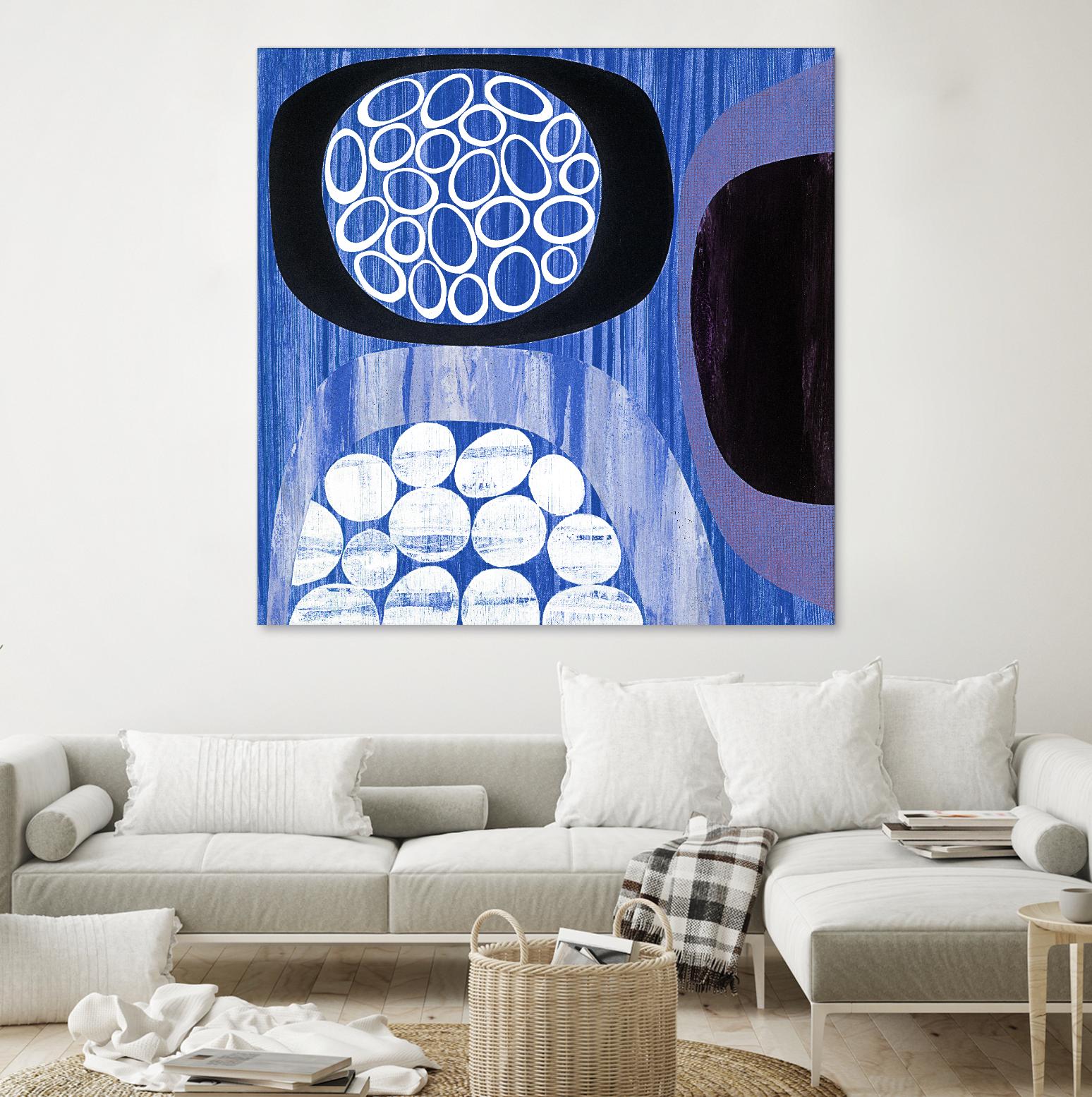 New Beginning I by Mary Calkins on GIANT ART - purple abstract