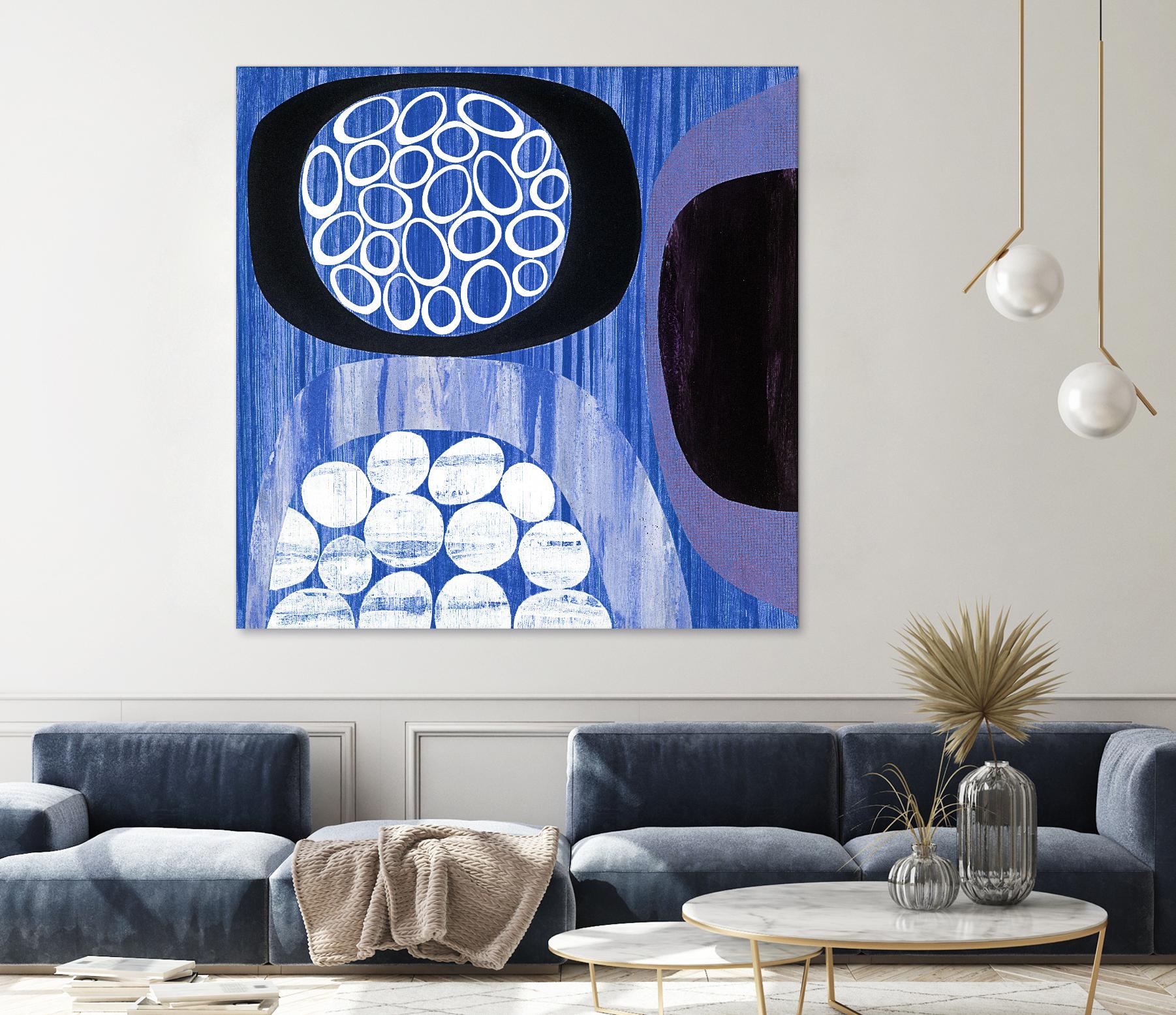 New Beginning I by Mary Calkins on GIANT ART - purple abstract